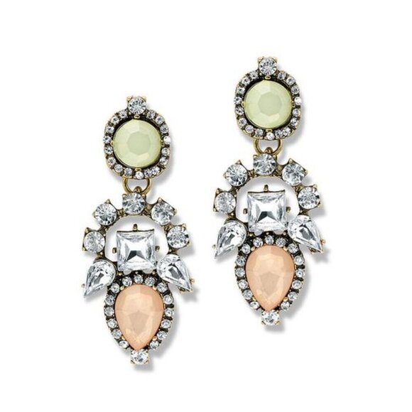 7 Charming Sisters Jewelry - 7 Charming Sisters "Perfectionist Earrings" Gold Tone and Crystal NWT
